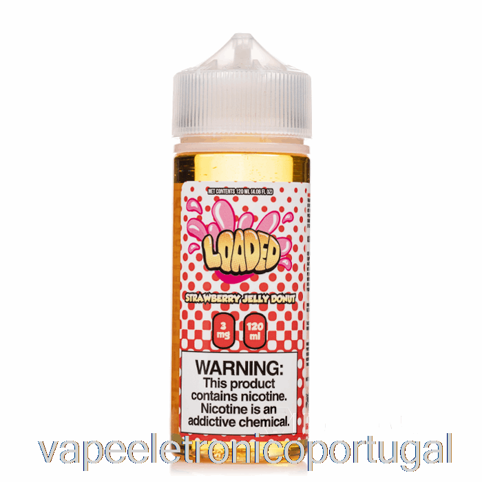 Vape Eletrônico Donut Com Geléia De Morango - E-líquido Carregado - Vapores Implacáveis ​​- 120ml 6mg